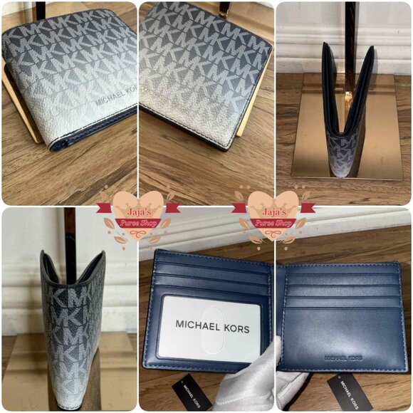 💙Michael Kors Signature Logo Ombre Card ID Wallet Variation💙 - Picture 13 of 17